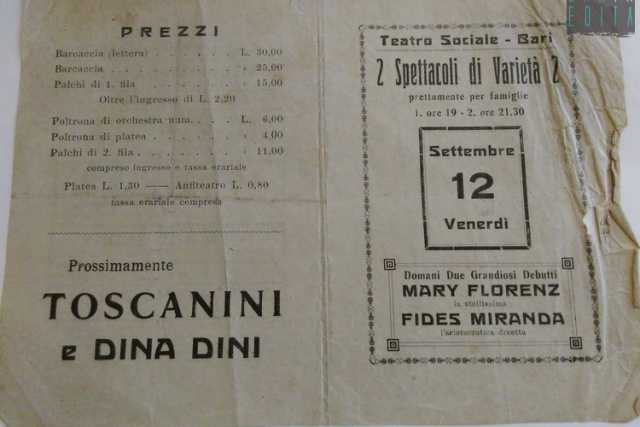 Collezione Montrone, 167 locandine degli antichi teatri baresi: la storia